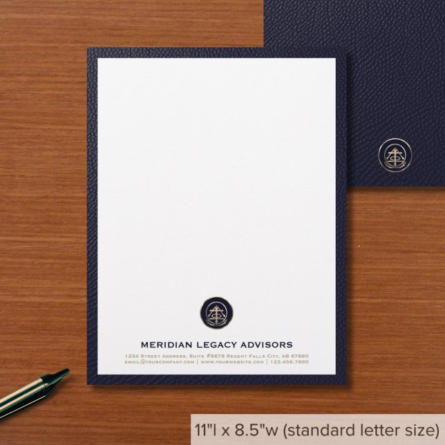 Anpassningsbar Business Logotyp Letterhead med flo Brevhuvud (Skapare uppladdad)