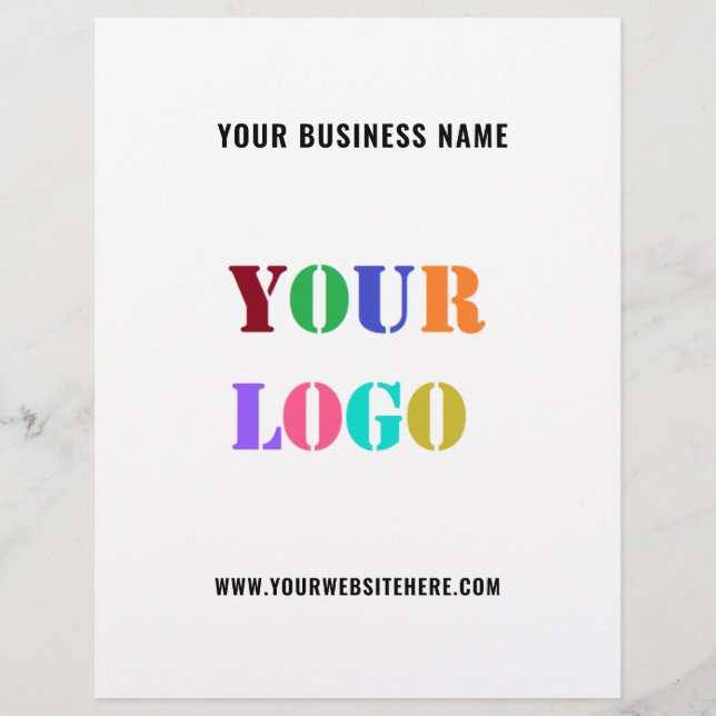 Anpassningsbar Business Logotyp Marknadsföringsfly Reklamblad (Baksidan)