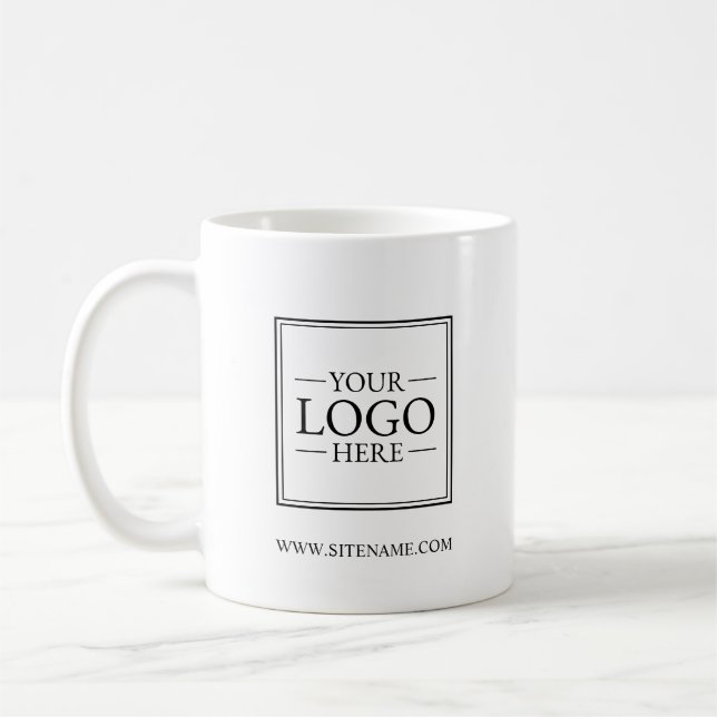 Anpassningsbar Business Logotyp med Anpassningsbar Kaffemugg (Vänster)