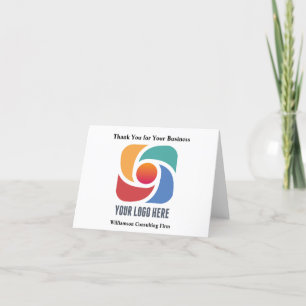 Anpassningsbar Business Logotyp Minimalist Company Tack Kort