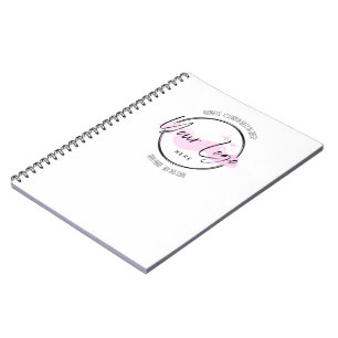 Anpassningsbar Business Logotyp - Mobil och adress Anteckningsbok