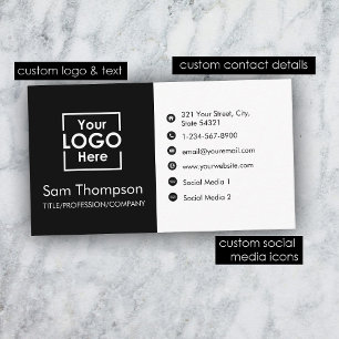 Anpassningsbar Business Logotyp Modern enkel, mini Visitkort