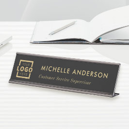 Anpassningsbar Business Logotyp Modern Manager Gul