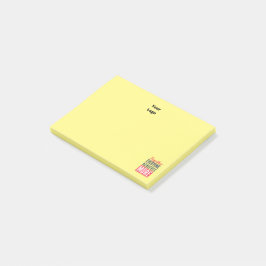 Anpassningsbar Business Logotyp Motivative Teamwor Post-it Block