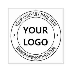 Anpassningsbar Business Logotyp Namn Enkel Personl Stämpel