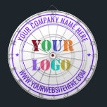 Anpassningsbar Business Logotyp Namn Ingo Company  Darttavla<br><div class="desc">Anpassningsbar Färg och teckensnitt - Rityta med enkel Personlig Webbplatsen för Business Logotyp Namn Frimärke Design - Anpassade för säljfrämjande Professionell Dartboard Gift - Lägg till din Logotyp - Bild/Namn - Företag/webbplats eller Mobil, e-post/mer - Ändra storlek på och flytta eller ta bort och lägg till inslag / text med...</div>