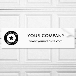 Anpassningsbar Business Logotyp Namn och webbplats Bildekal