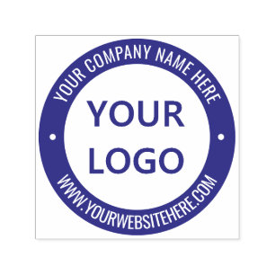 Anpassningsbar Business Logotyp Namn webbplats Fär Självfärgande Stämpel