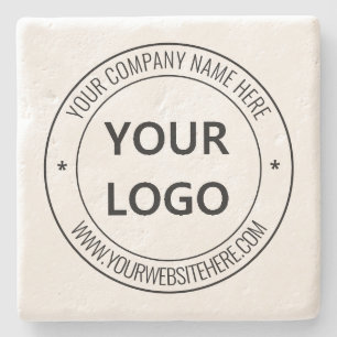 Anpassningsbar Business Logotyp Namn webbplats Sto Stenunderlägg