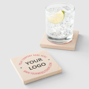 Anpassningsbar Business Logotyp Namn webbplats Sto Stenunderlägg
