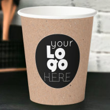 Anpassningsbar Business Logotyp Natural Kraft Papp