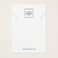 Anpassningsbar Business Logotyp Necklace Visning C