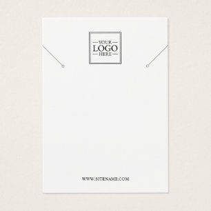 Anpassningsbar Business Logotyp Necklace Visning C Visitkort