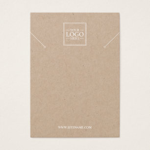 Anpassningsbar Business Logotyp Necklace Visning C Visitkort