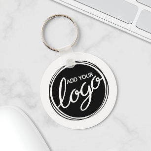 Anpassningsbar Business Logotyp Nyckelring