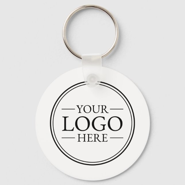Anpassningsbar Business Logotyp Nyckelring (Framsida)