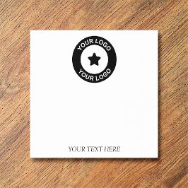 Anpassningsbar Business Logotyp och din text Post-it Block