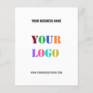 Anpassningsbar Business Logotyp och textbefordring Flygblad