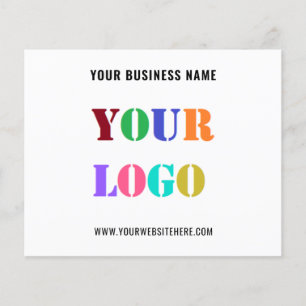 Anpassningsbar Business Logotyp och textbefordring Flygblad
