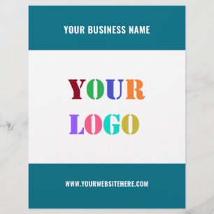 Anpassningsbar Business Logotyp och textbefordring Reklamblad