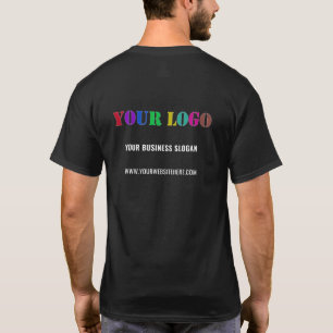 Anpassningsbar Business Logotyp och textbefordring T Shirt