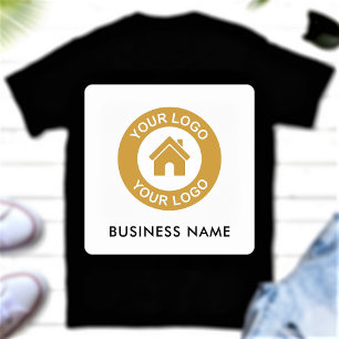 Anpassningsbar Business Logotyp och texturering Klistermärke