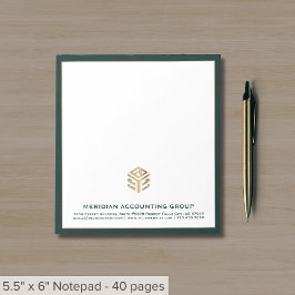 Anpassningsbar Business Logotyp Office Antecknings Anteckningsblock