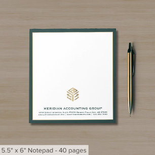 Anpassningsbar Business Logotyp Office Antecknings Anteckningsblock