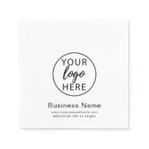 Anpassningsbar Business Logotyp Pappersservett