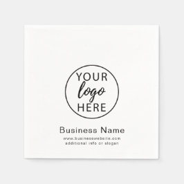Anpassningsbar Business Logotyp Pappersservett