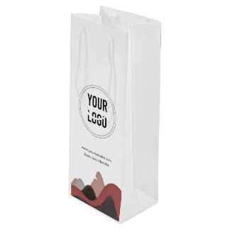Anpassningsbar Business Logotyp Papprare Vin Bag n