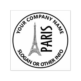 Anpassningsbar Business Logotyp Paris Self-Inking Självfärgande Stämpel
