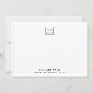 Anpassningsbar Business Logotyp Photo Company Tack Anteckningskort