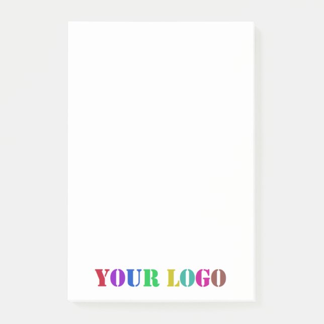 Anpassningsbar Business Logotyp PostIT® Notes-mall Post-it Block (Framsida)