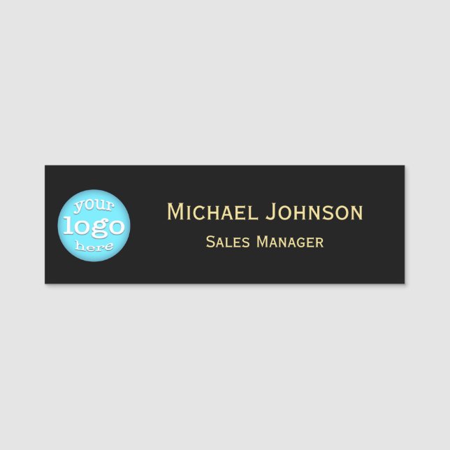 Anpassningsbar Business Logotyp Professionell Mode Namnbricka (Framsida)