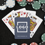 Anpassningsbar Business Logotyp Promoted Branded B Casinokort<br><div class="desc">Gå längre än den vanliga kampanjpennan eller anteckningsblocket och ge ut ett kortkort i anpassadet med din logotyp och webbadress. Sätt anpassning av varumärket till nästa nivå genom att välja en bakgrund färg som matchar ditt varumärke färg.</div>
