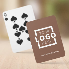 Anpassningsbar Business Logotyp Promoted Branded B Casinokort