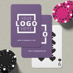 Anpassningsbar Business Logotyp Promoted Branded L Casinokort<br><div class="desc">Gå längre än den vanliga kampanjpennan eller anteckningsblocket och ge ut ett kortkort i anpassadet med din logotyp och webbadress. Sätt anpassning av varumärket till nästa nivå genom att välja en bakgrund färg som matchar ditt varumärke färg.</div>