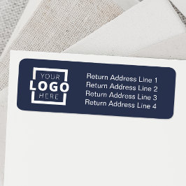Anpassningsbar Business Logotyp Promoted Branded L Returadress Etikett