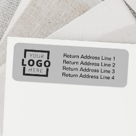 Anpassningsbar Business Logotyp Promoted Branded L Returadress Etikett