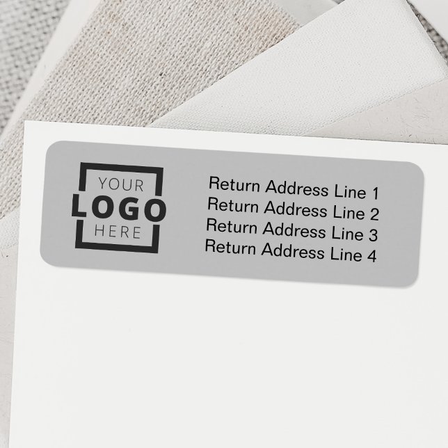 Anpassningsbar Business Logotyp Promoted Branded L Returadress Etikett (Skapare uppladdad)