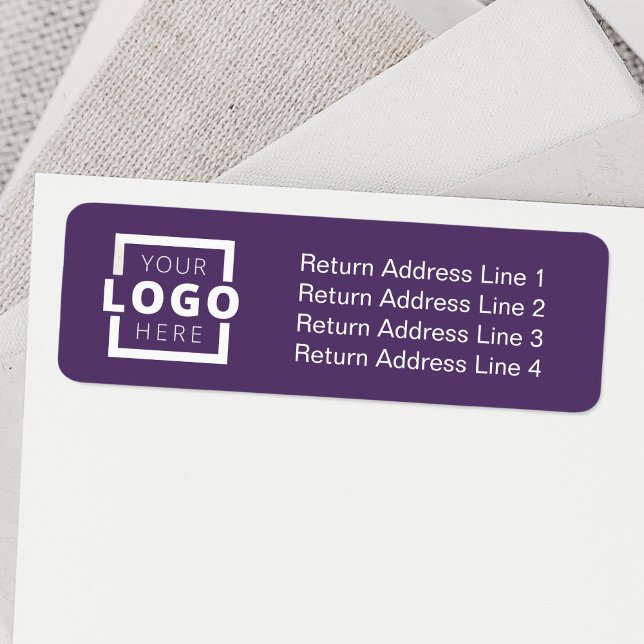 Anpassningsbar Business Logotyp Promoted Branded L Returadress Etikett (Skapare uppladdad)