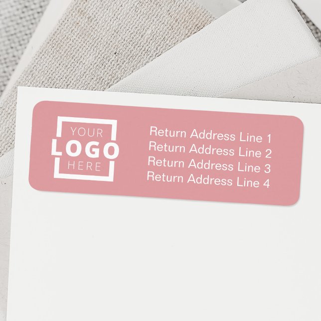 Anpassningsbar Business Logotyp Promoted Branded L Returadress Etikett (Skapare uppladdad)