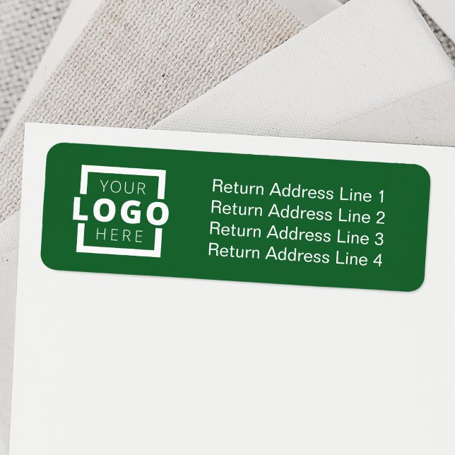 Anpassningsbar Business Logotyp Promoted Branded L Returadress Etikett (Skapare uppladdad)