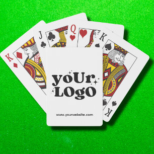 Anpassningsbar Business Logotyp Promoted Branded W Casinokort