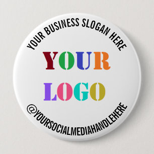Anpassningsbar Business Logotyp Promoting Social M Knapp