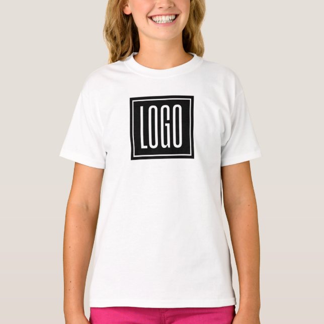 Anpassningsbar Business Logotyp Promoting T Shirt (Framsida)