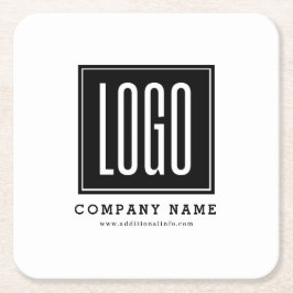 Anpassningsbar Business Logotyp Promoting Underlägg Papper Kvadrat