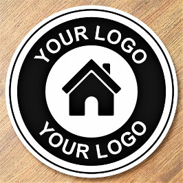 Anpassningsbar Business Logotyp Promoting Underlägg Papper Rund