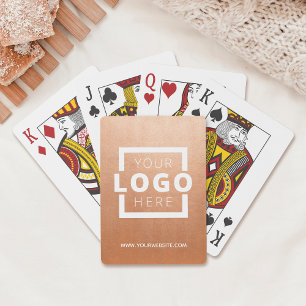 Anpassningsbar Business Logotyp Promotion Branded Casinokort